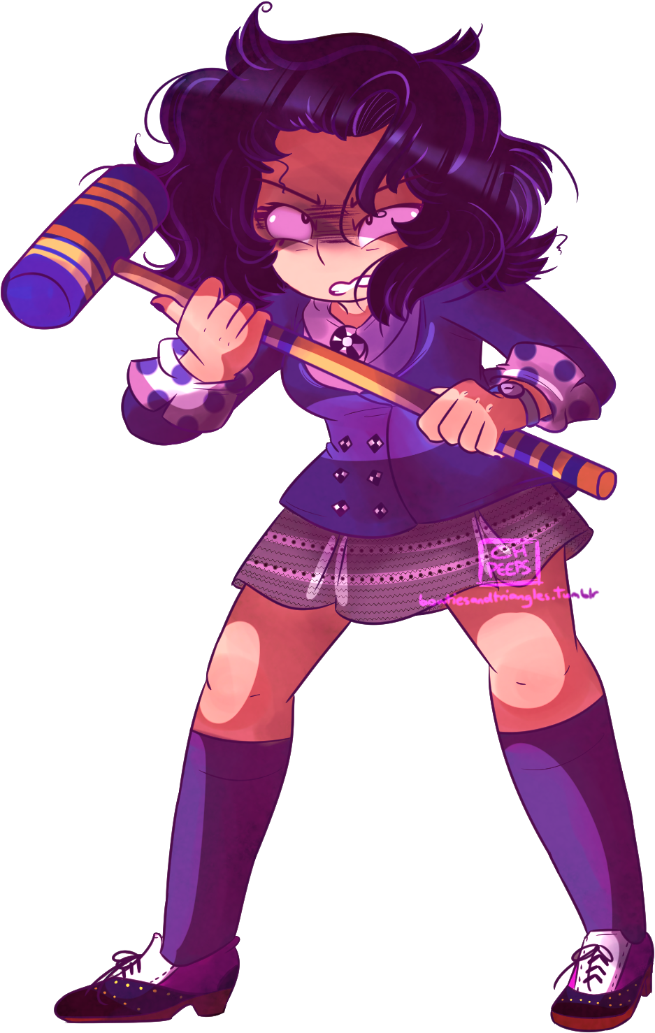 She's A Dead Girl Walking - Cartoon (1053x1555), Png Download