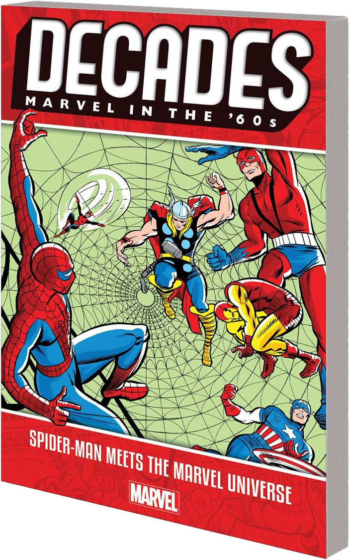 Marvel In The '60s Spider-man Meets The Marvel Universe - Decades Marvel (787x1200), Png Download