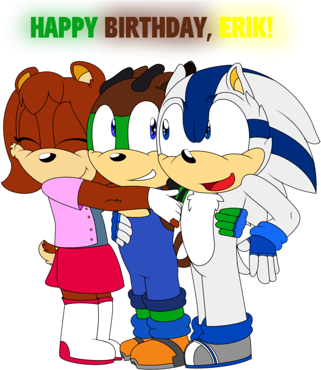 Happy B Day Erik By Thecarebeargirl-dbolbj2 - Cartoon (1024x748), Png Download