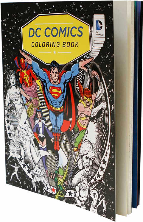 Insight Editions Dc Comics Coloring Book Book - Dc Comics Colouring Book (480x746), Png Download