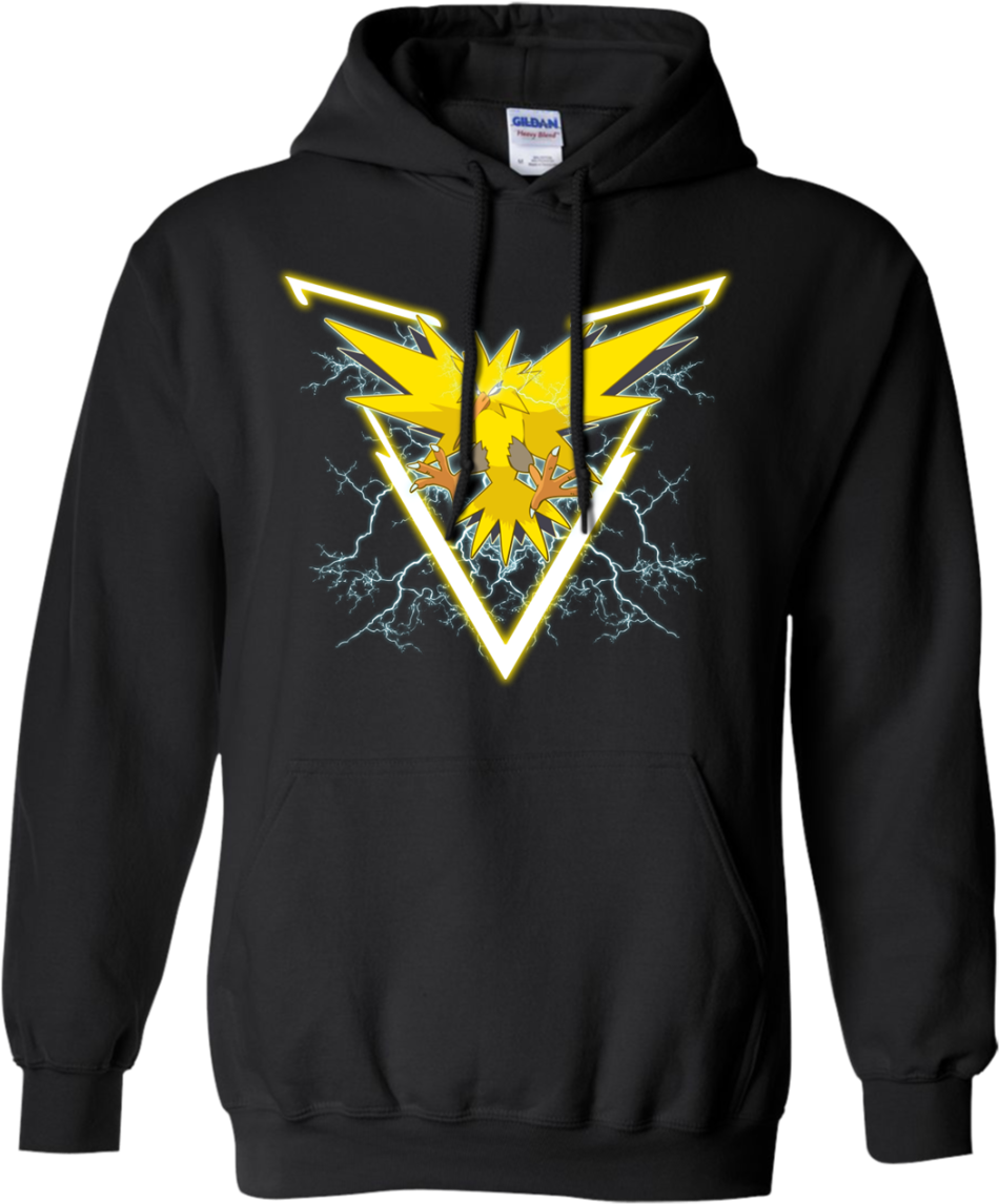 Pokemon Go Team Instinct Logo Pokeauto - Sweatshirt (1155x1155), Png Download