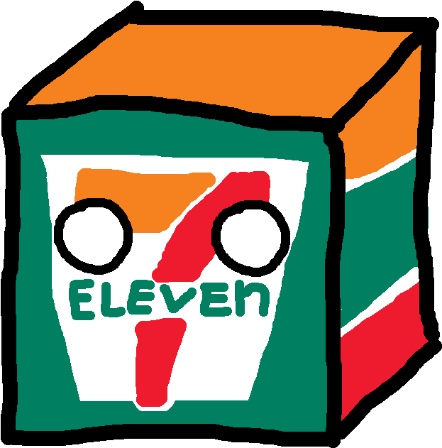 7-elevencube - Company Polandball (700x700), Png Download