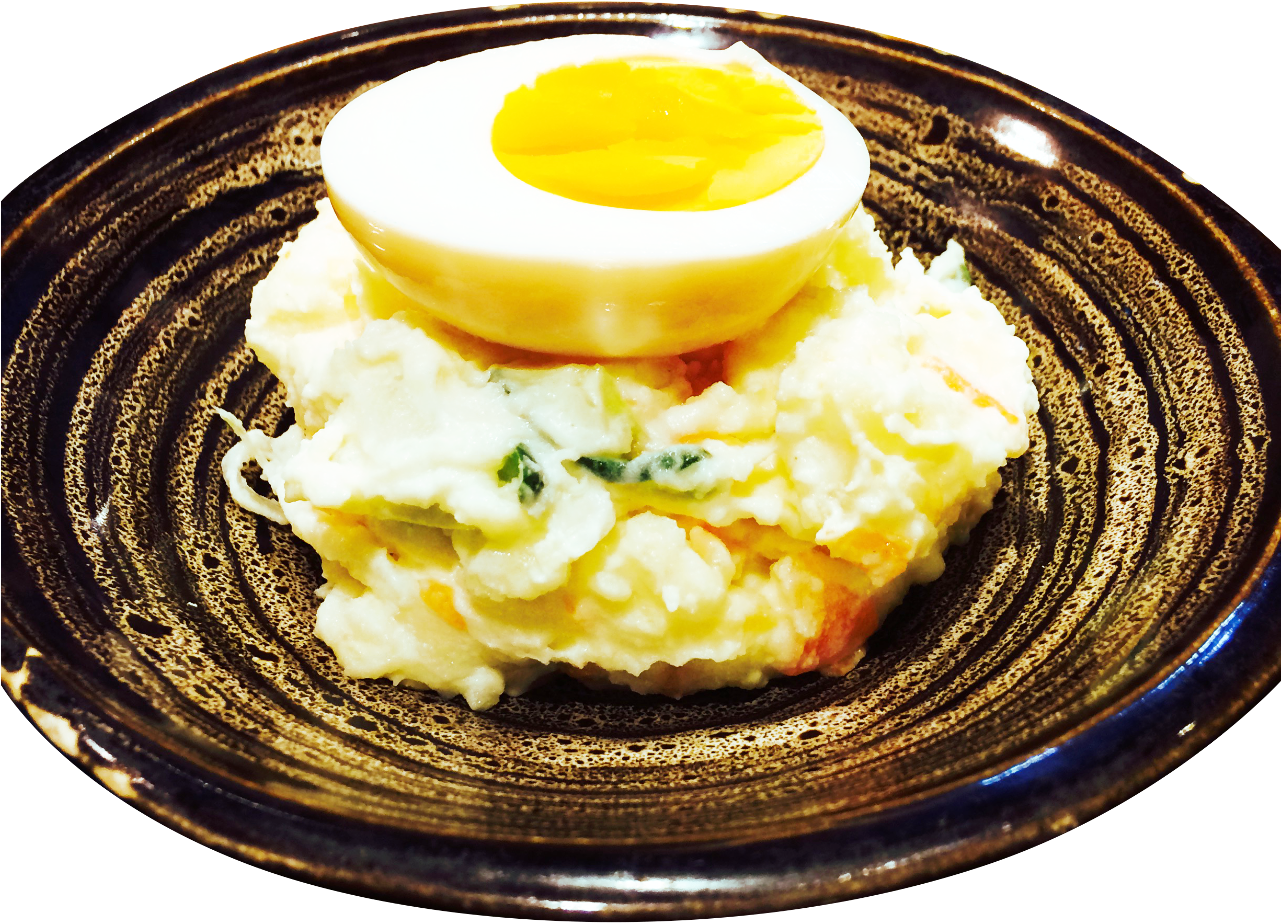 Potato Salad - Fried Egg (1280x983), Png Download