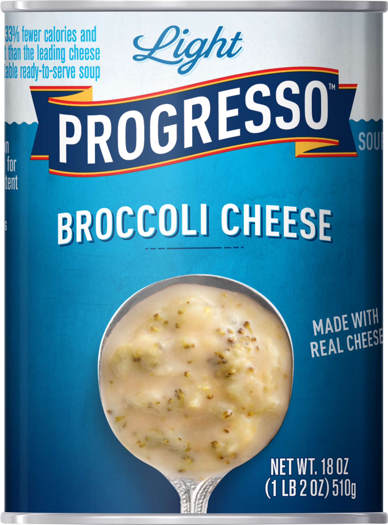 Progresso Light Broccoli Cheese, Gluten Free Soup 18 - Progresso Light Broccoli Cheese Soup (1800x1800), Png Download