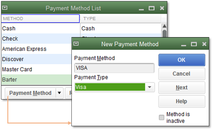 User-added Image - Quickbooks Payment Method (746x455), Png Download