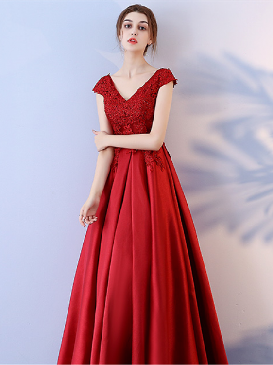Long Prom Dresses, A-line Prom Dresses, 2018 Prom Dresses - Gown (750x750), Png Download