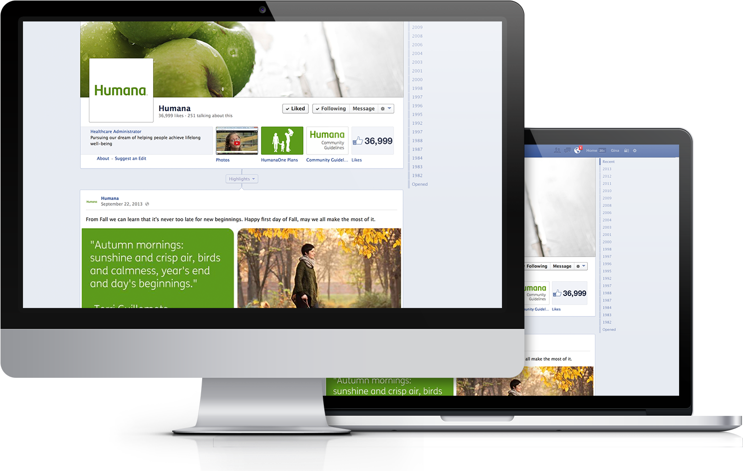 Humana Fb Page - Online Advertising (2499x959), Png Download