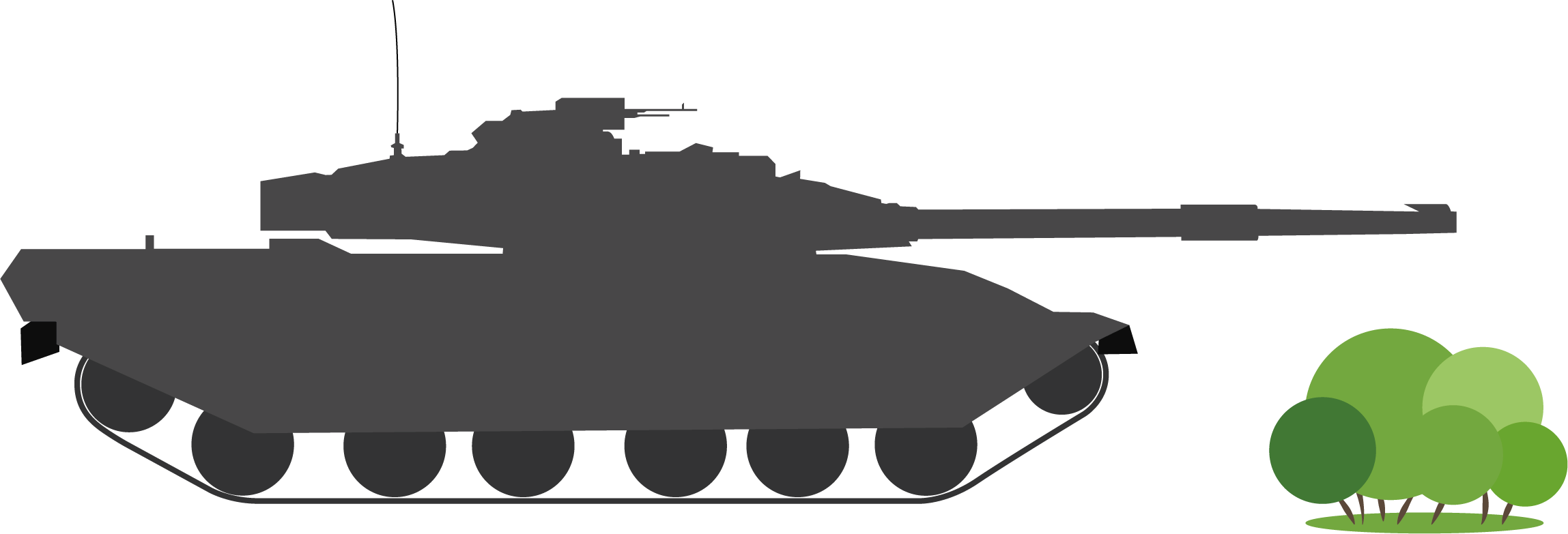 1dsvmrk - Tank (2297x783), Png Download