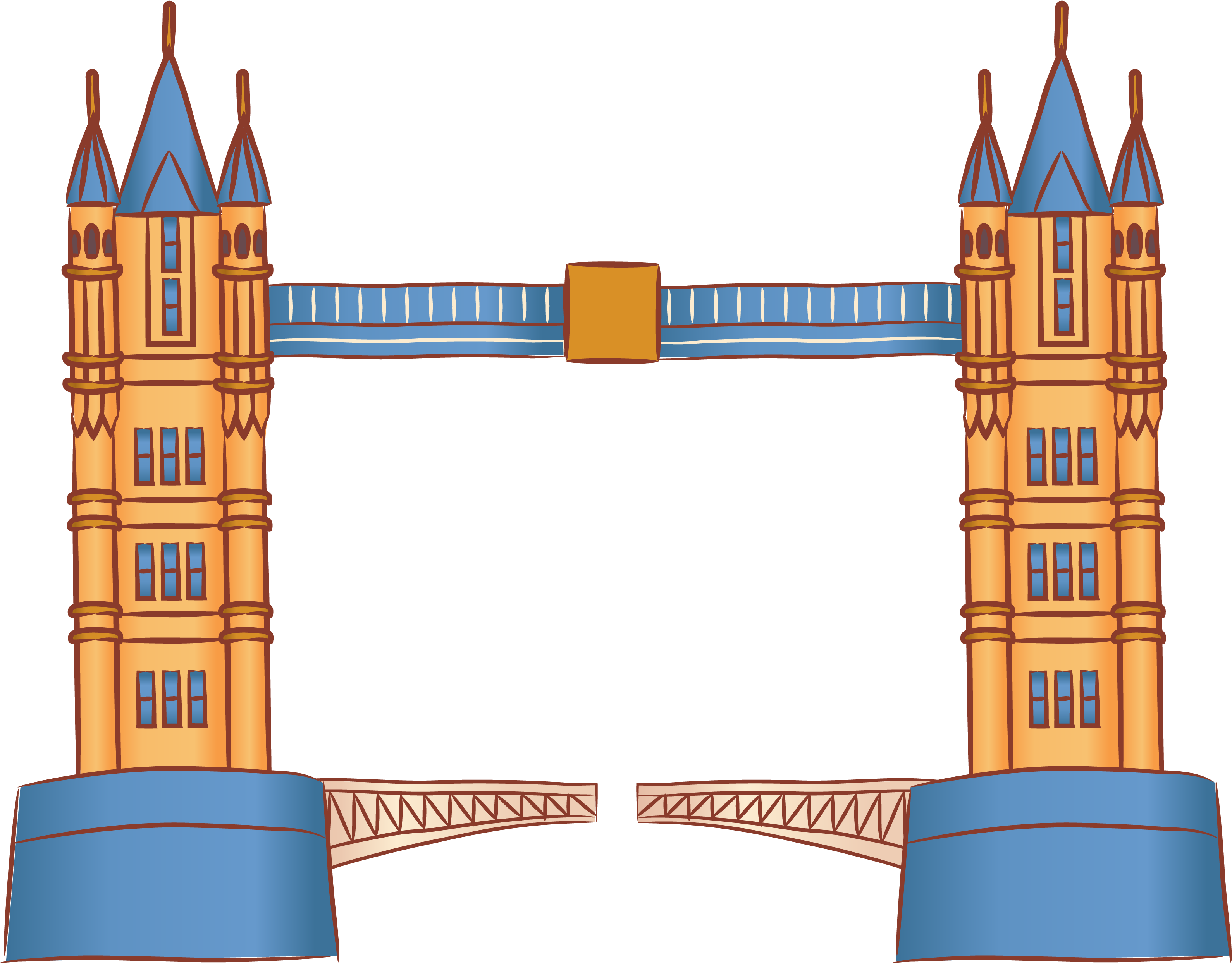 Sights London Bridge Travel Uk Png And Vector Image - Steeple (4167x4168), Png Download