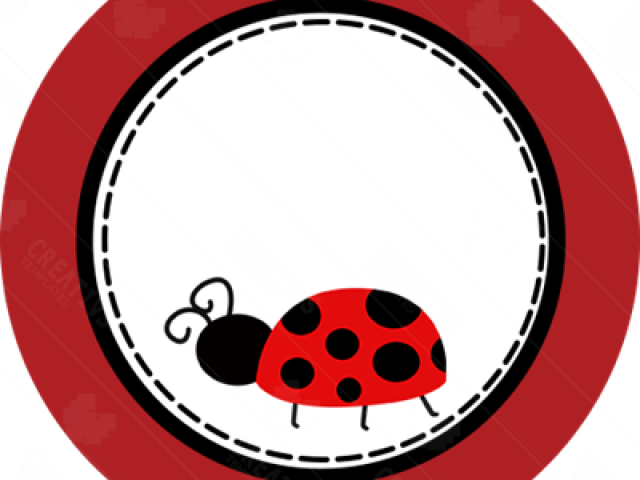 Plate Clipart Paper Plate - Adesivo Joaninha Lady Bug (640x480), Png Download