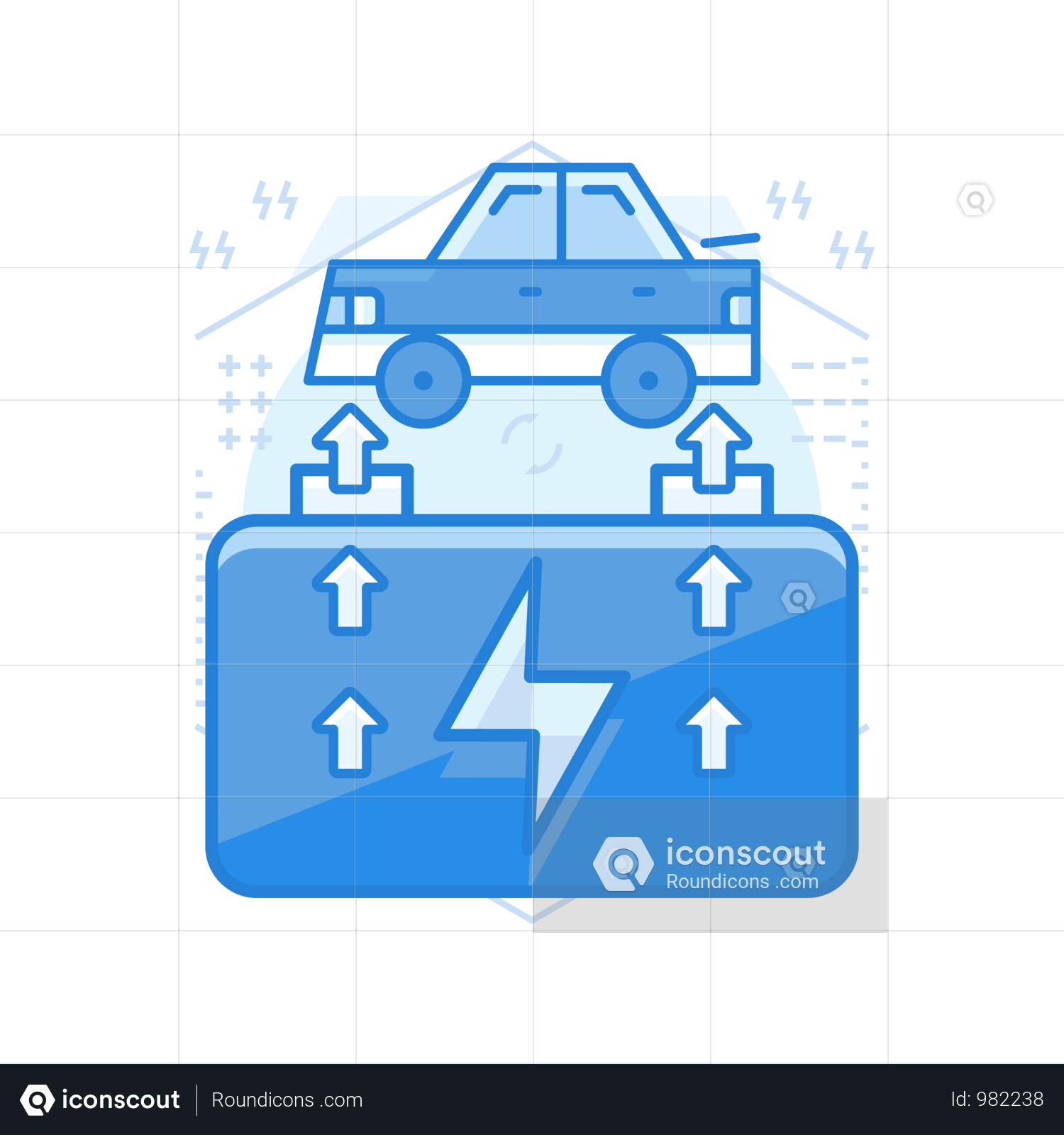 Car Battery Illustration Full Screen (1500x1600), Png Download