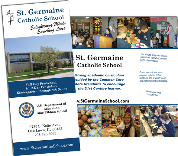 Germaine Brochure - Brochure About A School (600x515), Png Download