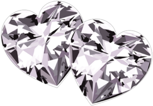 Mq Sticker - Diamond Heart (1024x1024), Png Download