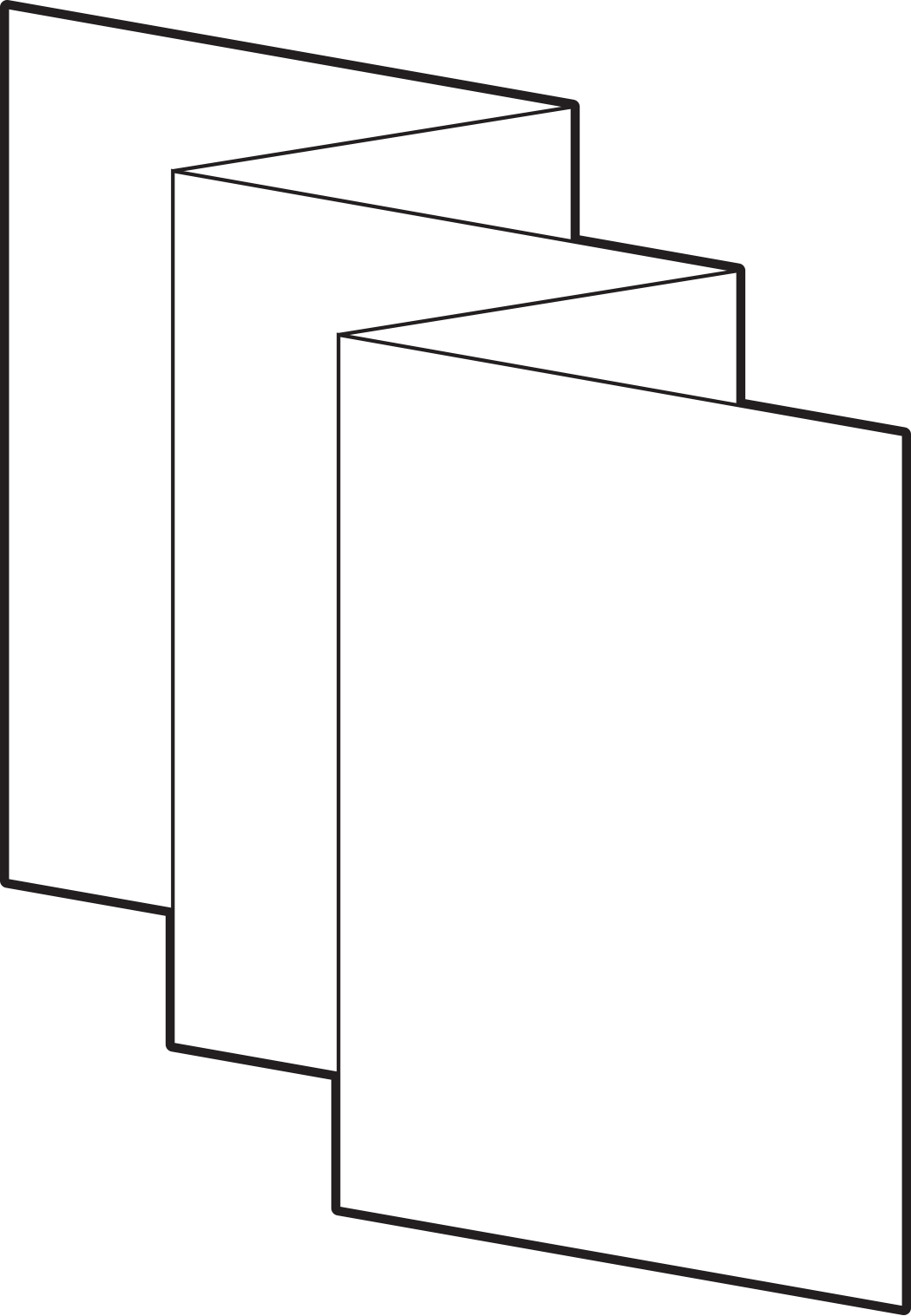 Zip File Includes Templates In Eps, Ai, Pdf, Idml And - Line Art (1050x1517), Png Download