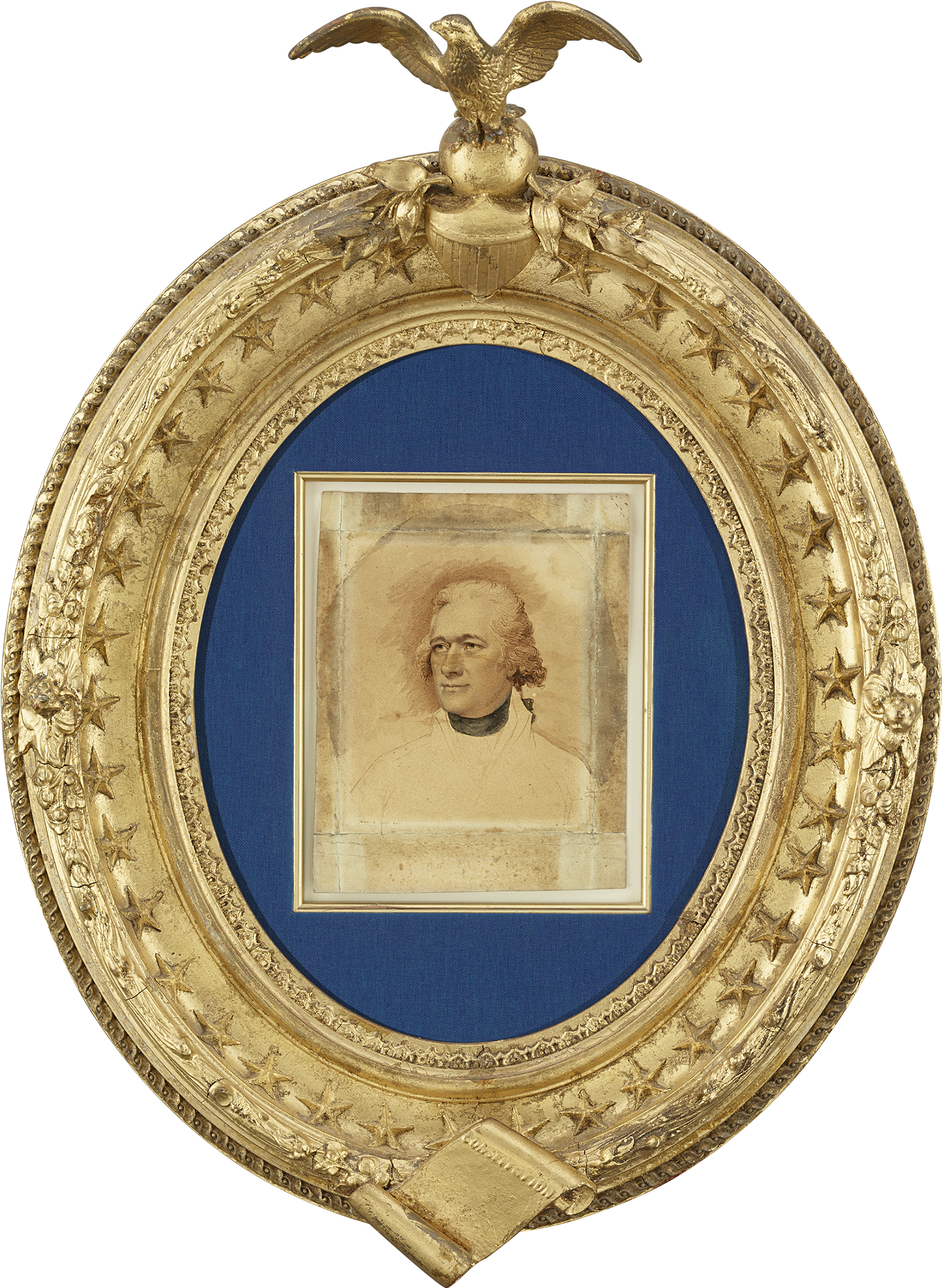 Miniature Portrait Of Alexander Hamilton - Locket (2000x2500), Png Download