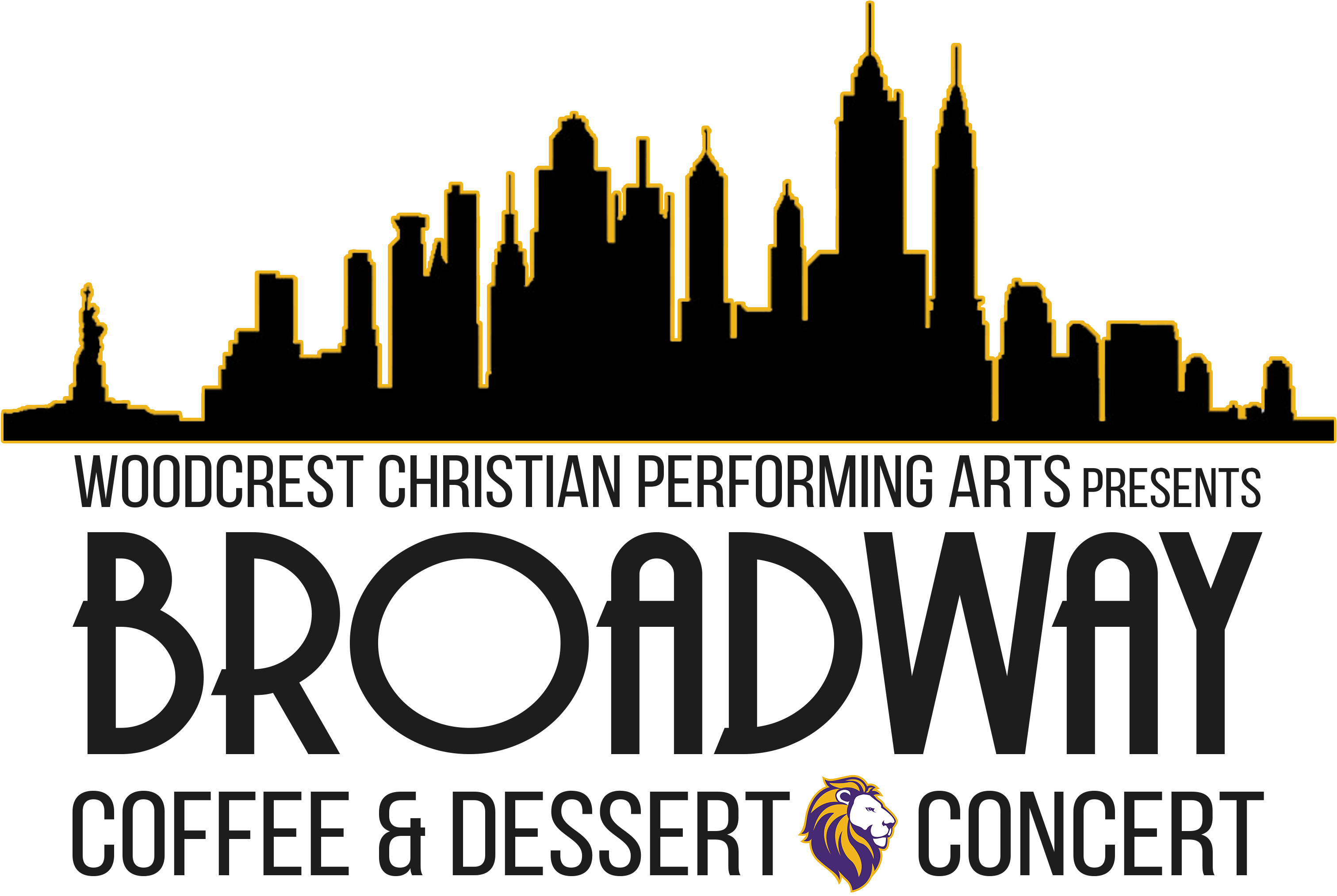 Broadway Coffee & Dessert Concert - Skyline (3167x2192), Png Download