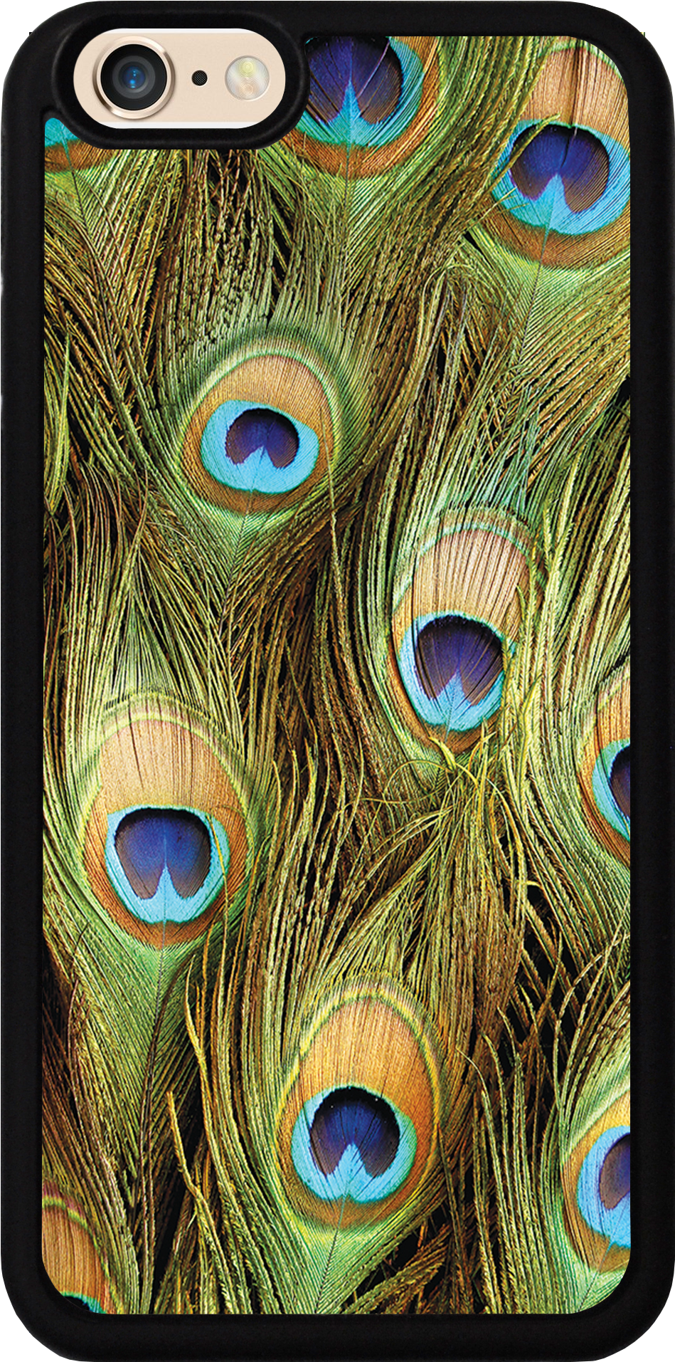 Peacock Feathers Gold Case - Mobile Phone Case (1141x2028), Png Download