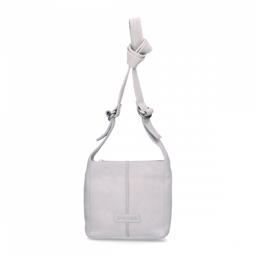 Shoulderbag Waxed Grain Leather Off White - Shoulder Bag (840x840), Png Download