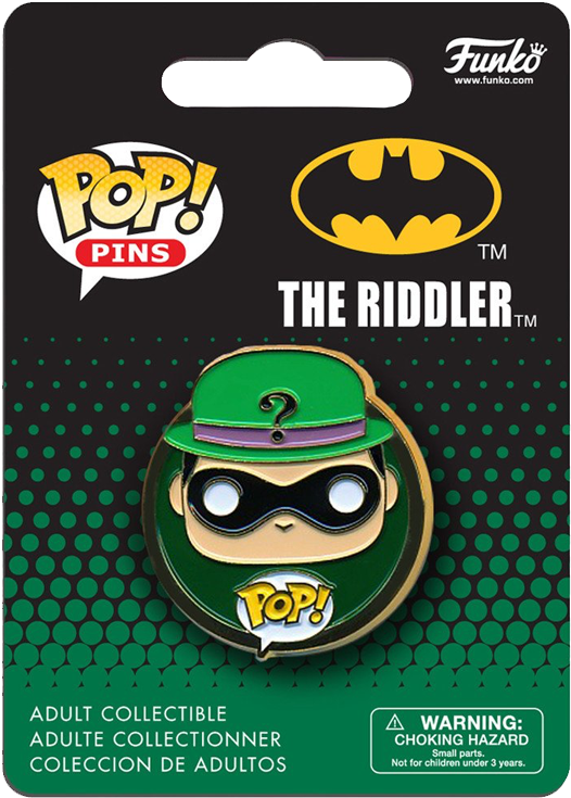 Download Pins Dc - Riddler - Pop Pin - Full Size PNG Image - PNGkit