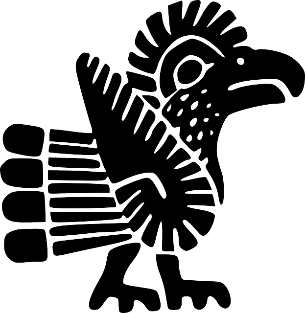 Maya Civilization Tenochtitlan Mexico - Mexican Motif (623x640), Png Download