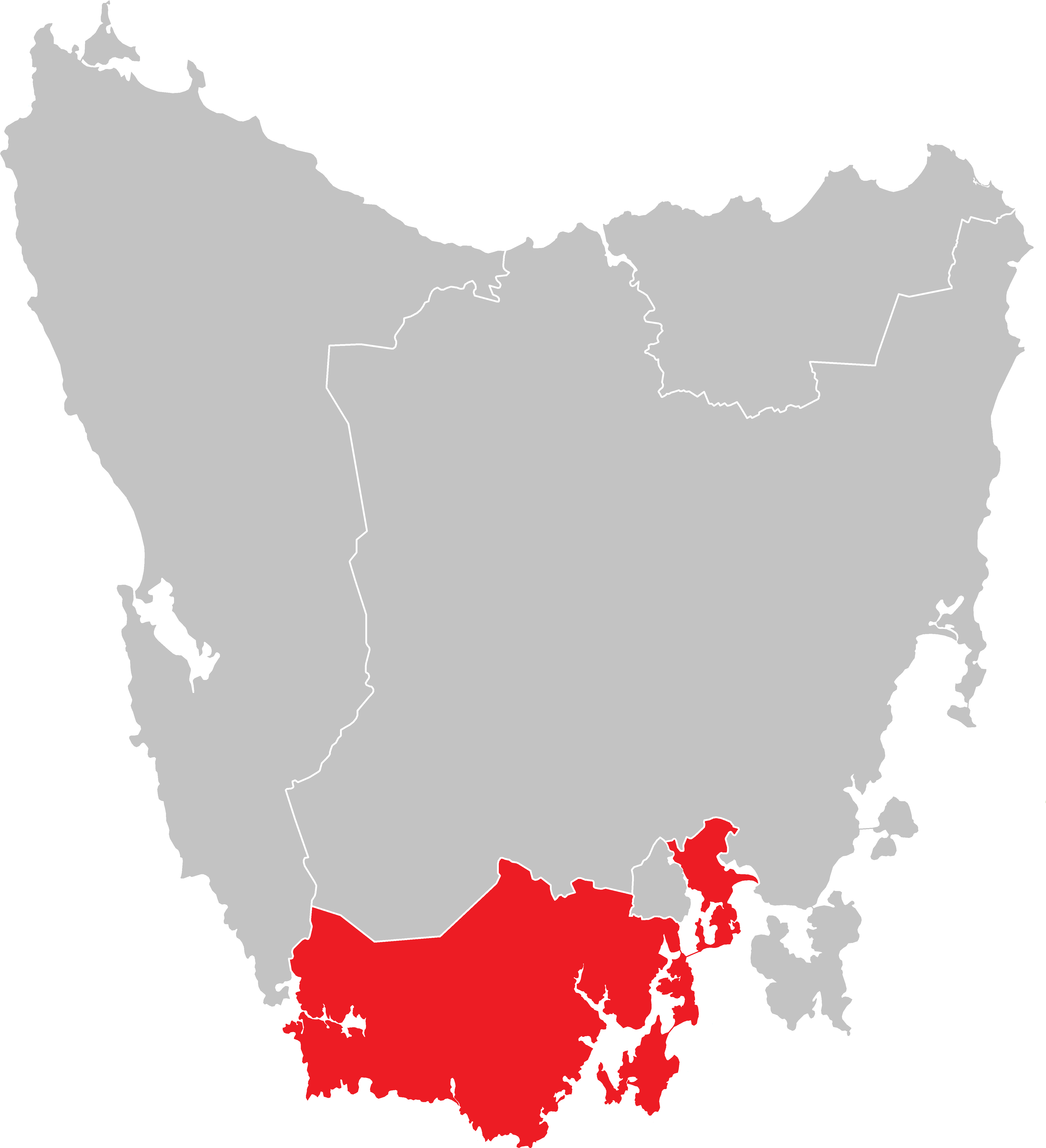 Australian Electoral Division Of Franklin, 2016 - Tasmanian Wedge Tailed Eagle Distribution (4800x5240), Png Download