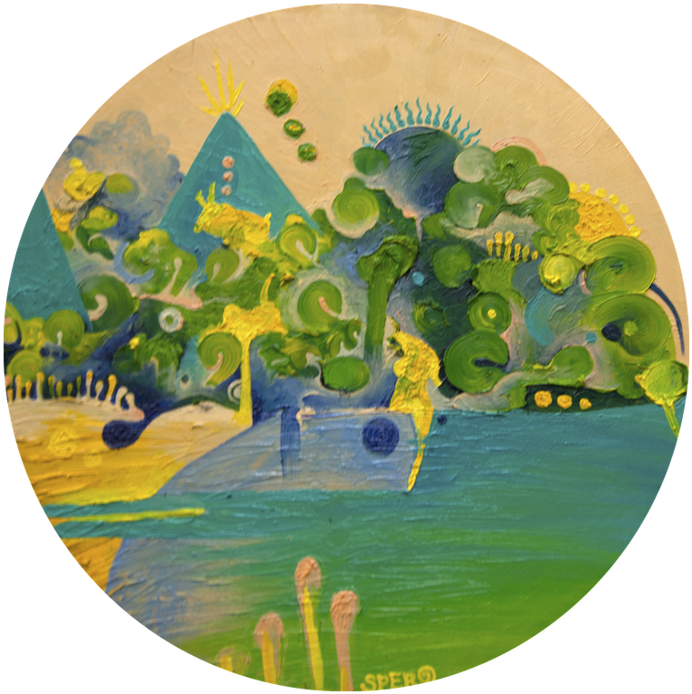 "oil Scape" - Painting (791x791), Png Download