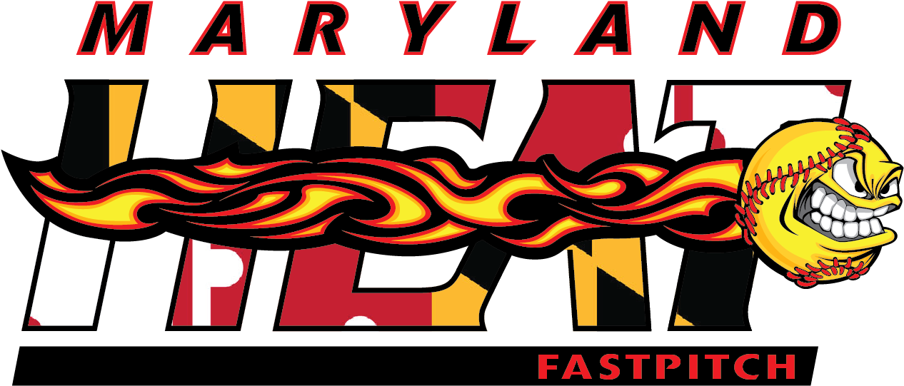 Maryland Heat Logo - Softball (1350x900), Png Download