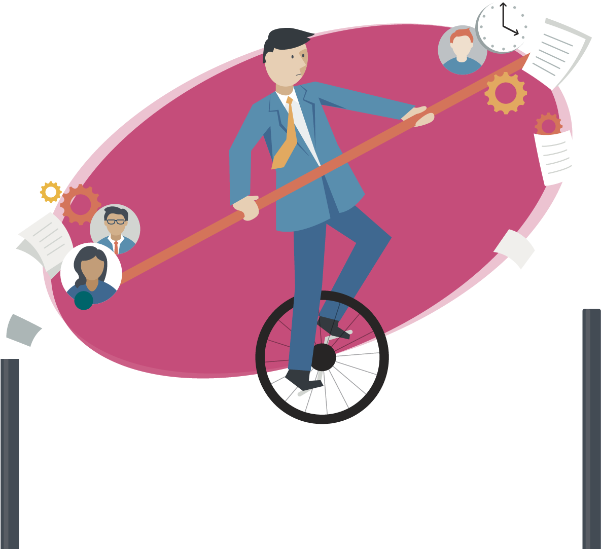 Street Unicycling (1251x1168), Png Download