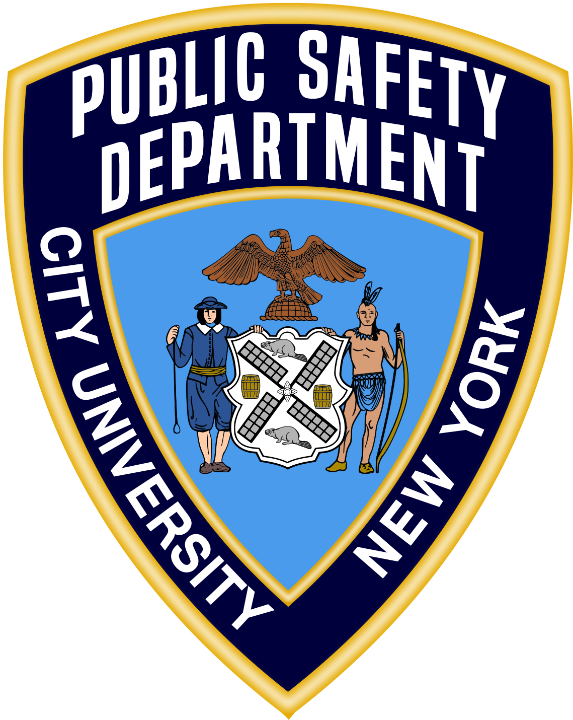 City University Of New York Public Safety Department - Miami Township Police Badge (1200x1465), Png Download