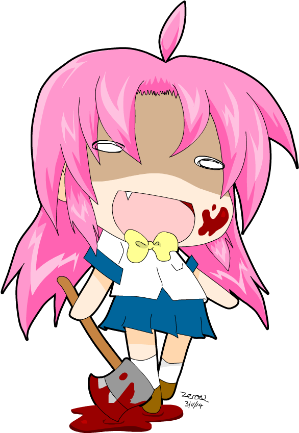 Chibi Misaki - Imagenes De Gore Chibi (593x848), Png Download