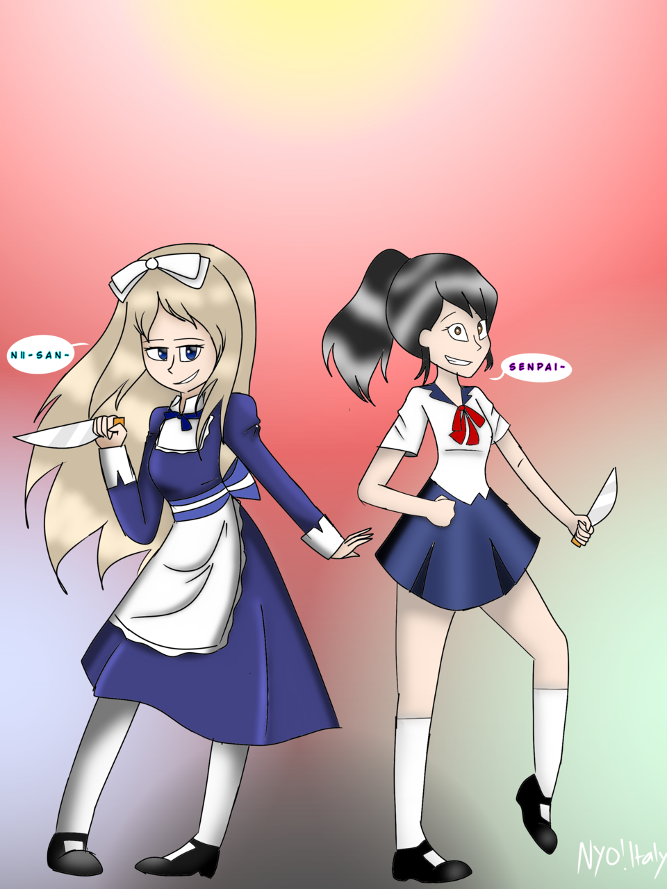 Belarus N Yandere >=) - Cartoon (960x1280), Png Download