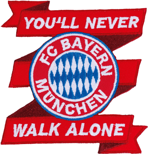 Sew-on Patch Youll Never Walk Alone - Bayern Munich (660x660), Png Download