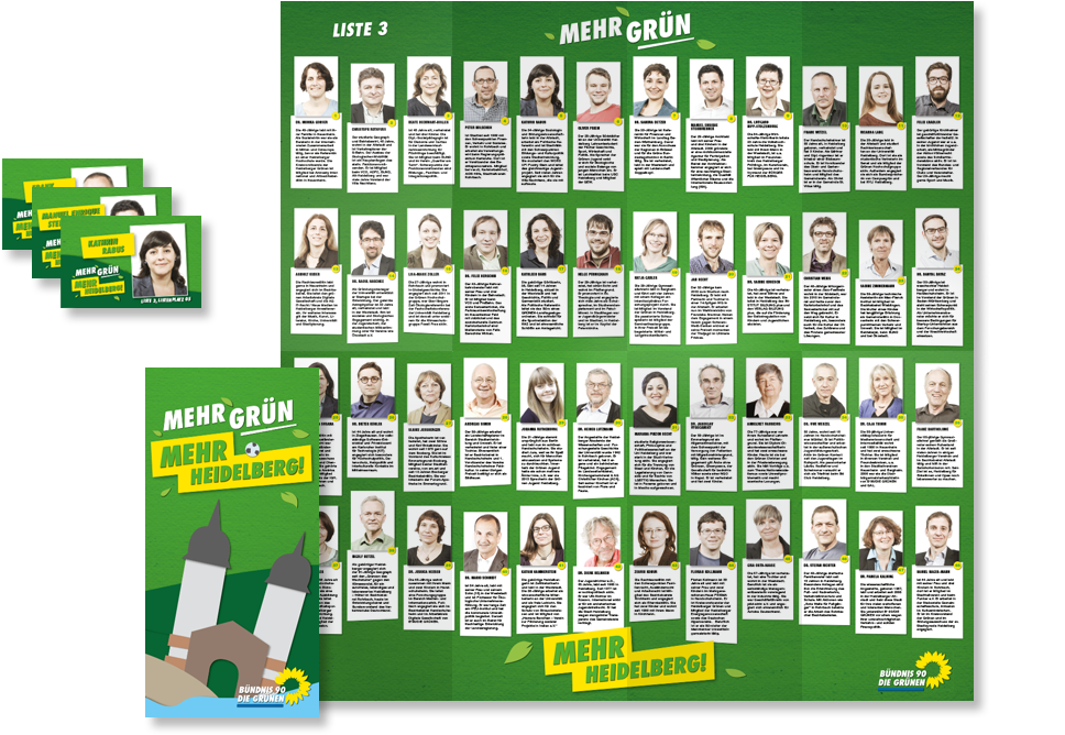 Die Grünen Local Council Election - Signage (1100x718), Png Download