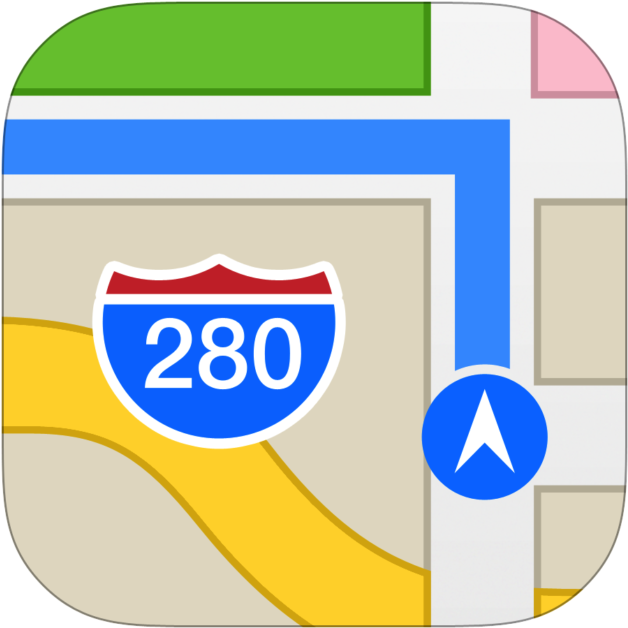 Apple Maps Icon (715x715), Png Download