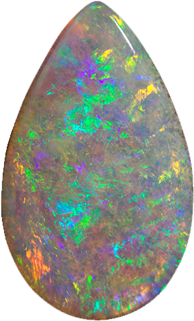 Painted Lady Teardrop - Opal (600x600), Png Download