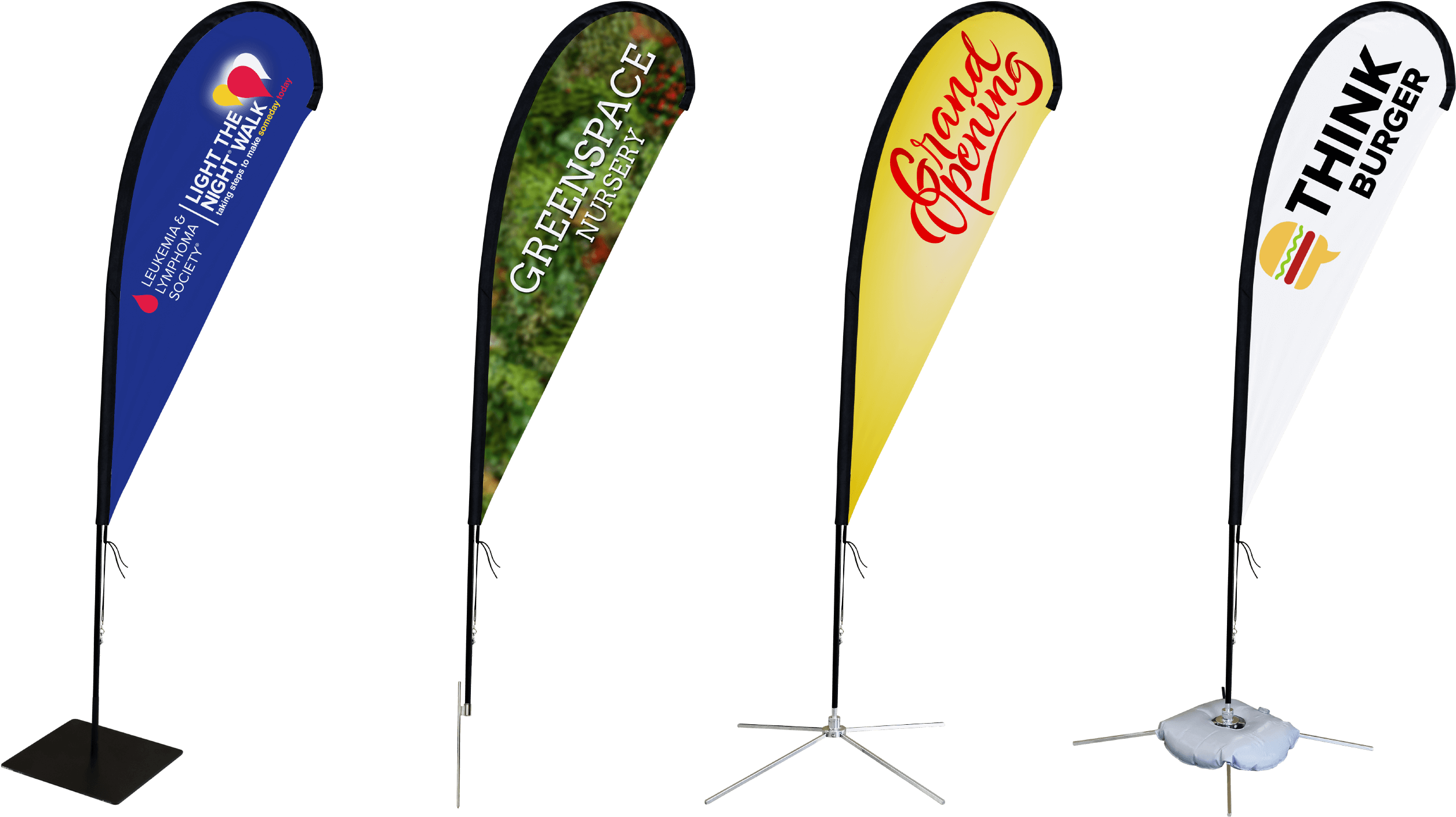 Custom Teardrop Flags - Banner (2897x1623), Png Download