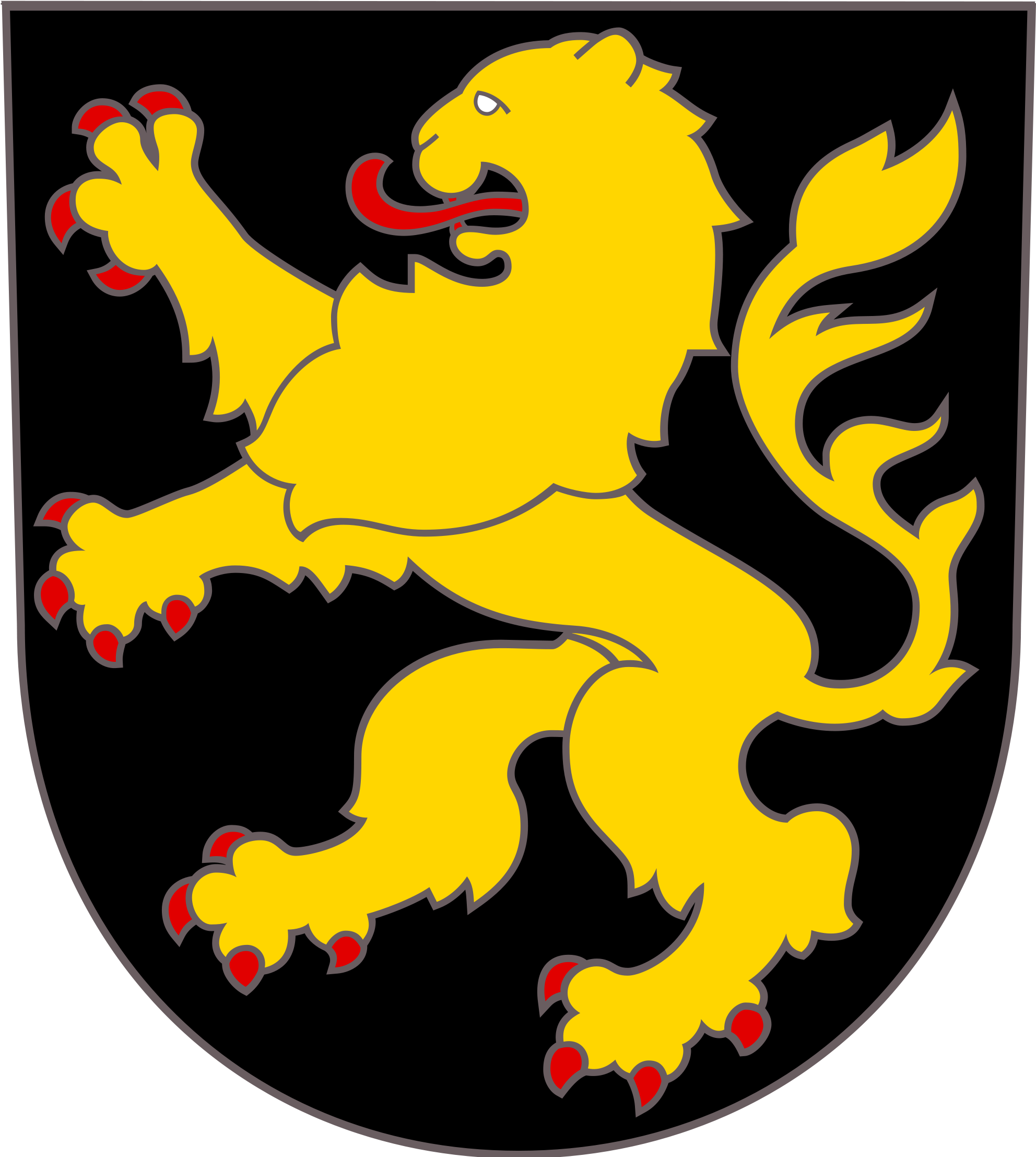 There Really Is Not Much Of A Concrete Relationship - Brabant Coat Of Arms (2000x2232), Png Download