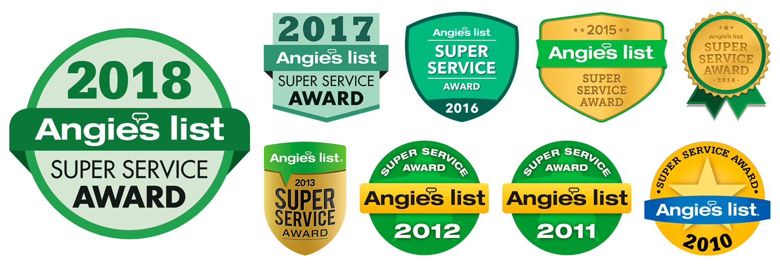 Learn More About Amv - Angie's List Super Service Award (1556x535), Png Download