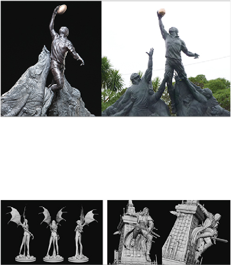 Zbrush For Digital 3-d Printing - Statue (806x926), Png Download