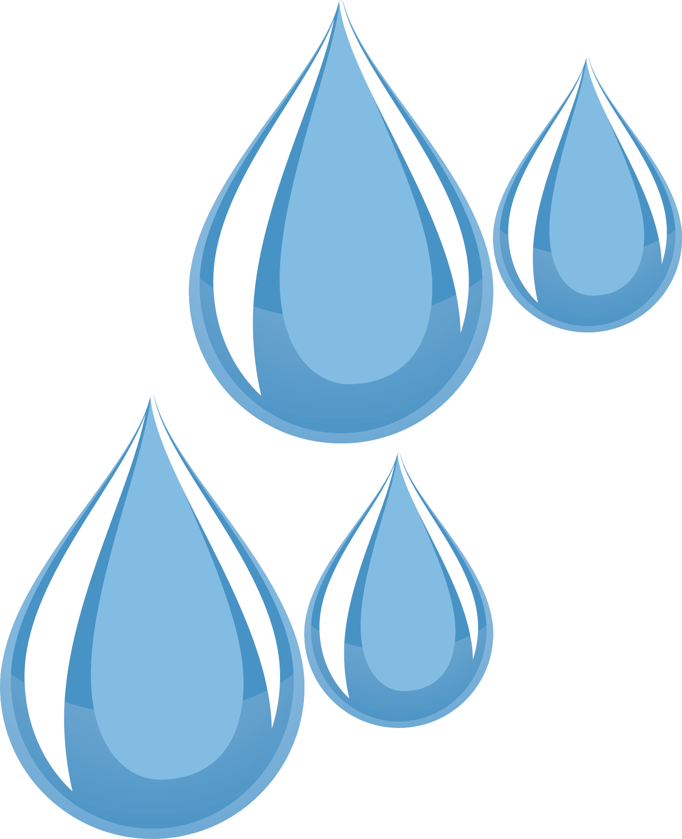 Water Drops Clipart File - Drop (1371x1686), Png Download