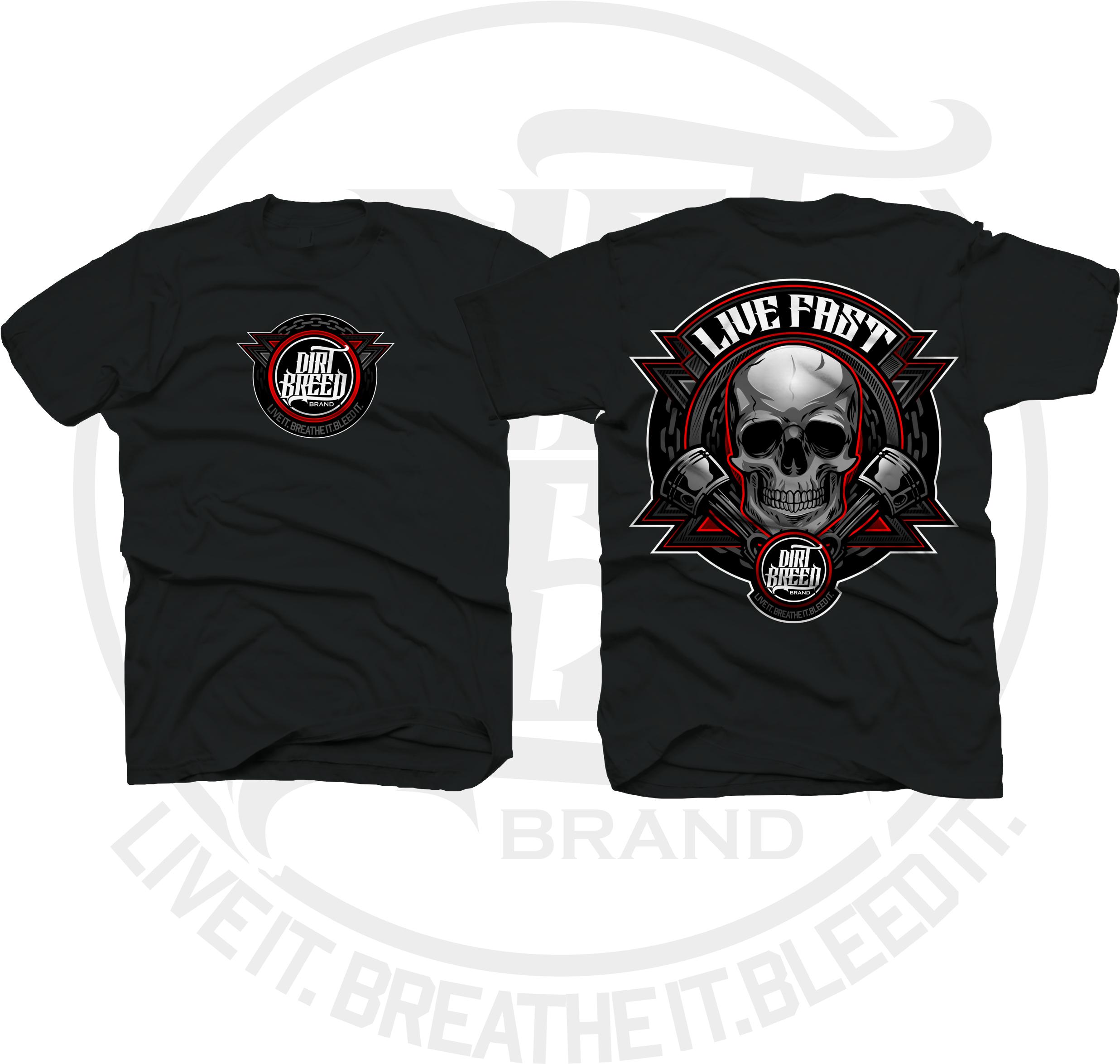 Dirtbreed Lifestyle Dirt Track Racing Apparel Live (2499x2500), Png Download