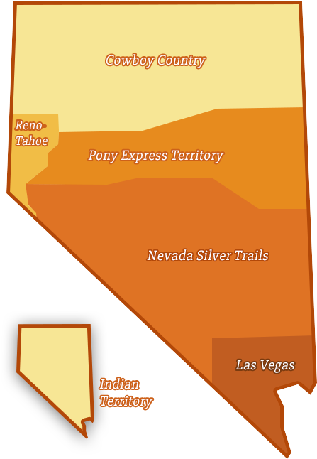Explore Nevada's Tourism Territories - Nevada Territory (474x676), Png Download