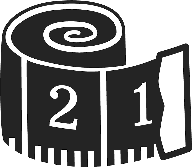 Tape Measure Rubber Stamp - Sewing Tape Measure Clipart (800x800), Png Download