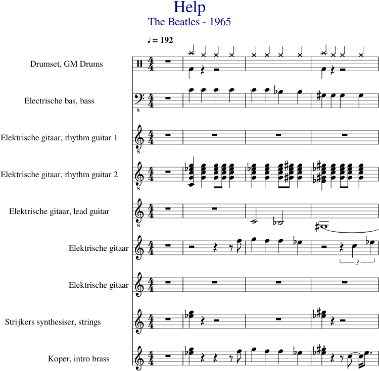 Help The Beatles - Sheet Music (827x1169), Png Download
