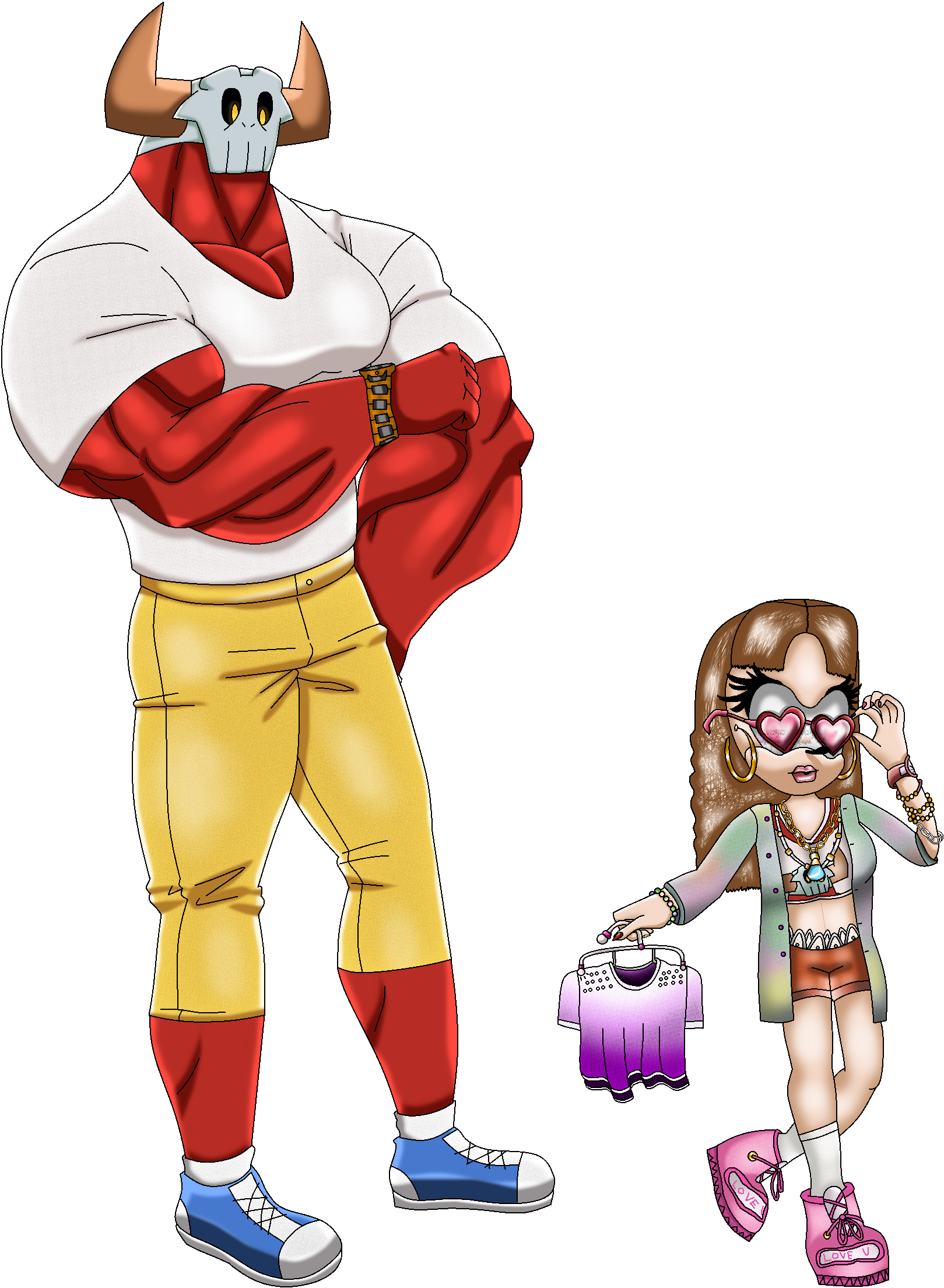 Piesac The Skullface 3 & Tove Lonic - Cartoon (1619x2209), Png Download