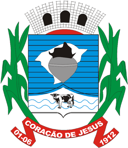 Brasão Coração De Jesus Mg - Santa Rita De Siguas (518x600), Png Download