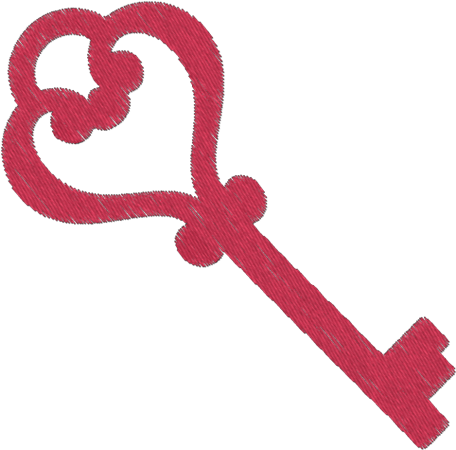 Chave Com Coração Png (600x600), Png Download