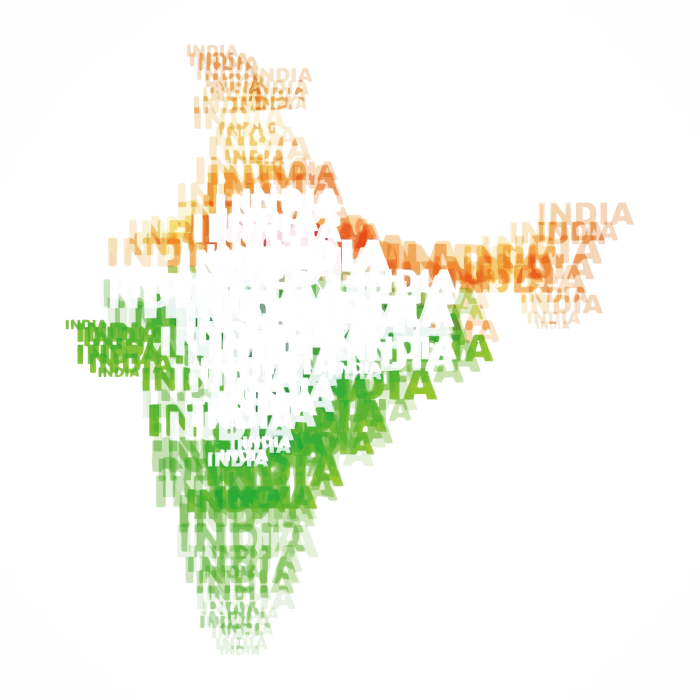 India Map Png Pic - Happy Independence Day India Png (700x700), Png Download