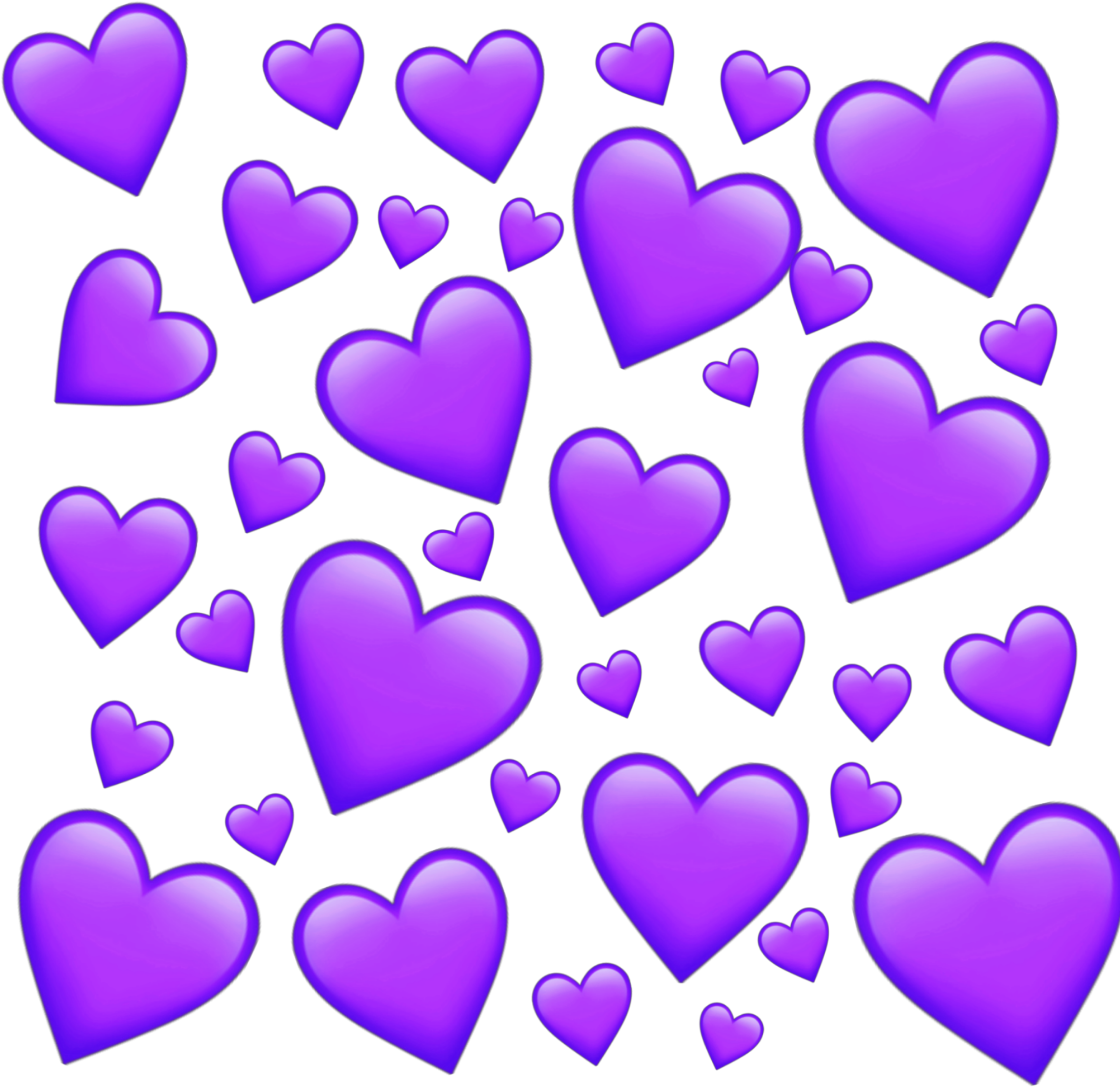 Heart Emotion Emoticon Purple Purpleheart Tumblr Coracã (2289x2289), Png Download