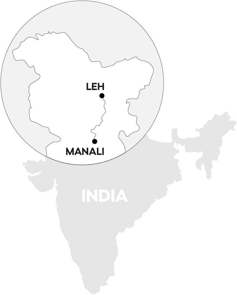 The Two Drivers Set Off On Their Epic Trip From Leh, - Will India Look In 2030 (800x996), Png Download